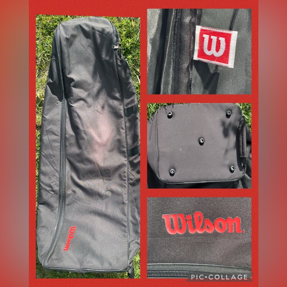 WILSON Golf Caddy Bag Travel Storage Bag Cover Black LIKE NEW VERY CLEAN